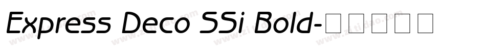 Express Deco SSi Bold字体转换